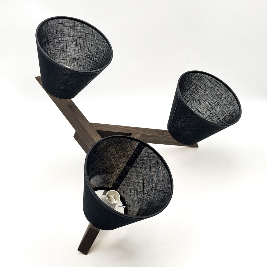 Brilagi - LED Накладна люстра ANTHONY 3xE14/40W/230V дуб горіх/чорний