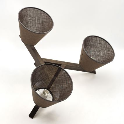 Brilagi - LED Накладна люстра ANTHONY 3xE14/40W/230V дуб горіх/коричневий