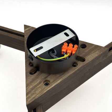 Brilagi - LED Накладна люстра ANTHONY 3xE14/40W/230V дуб горіх/коричневий