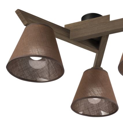 Brilagi - LED Накладна люстра ANTHONY 3xE14/40W/230V дуб горіх/коричневий