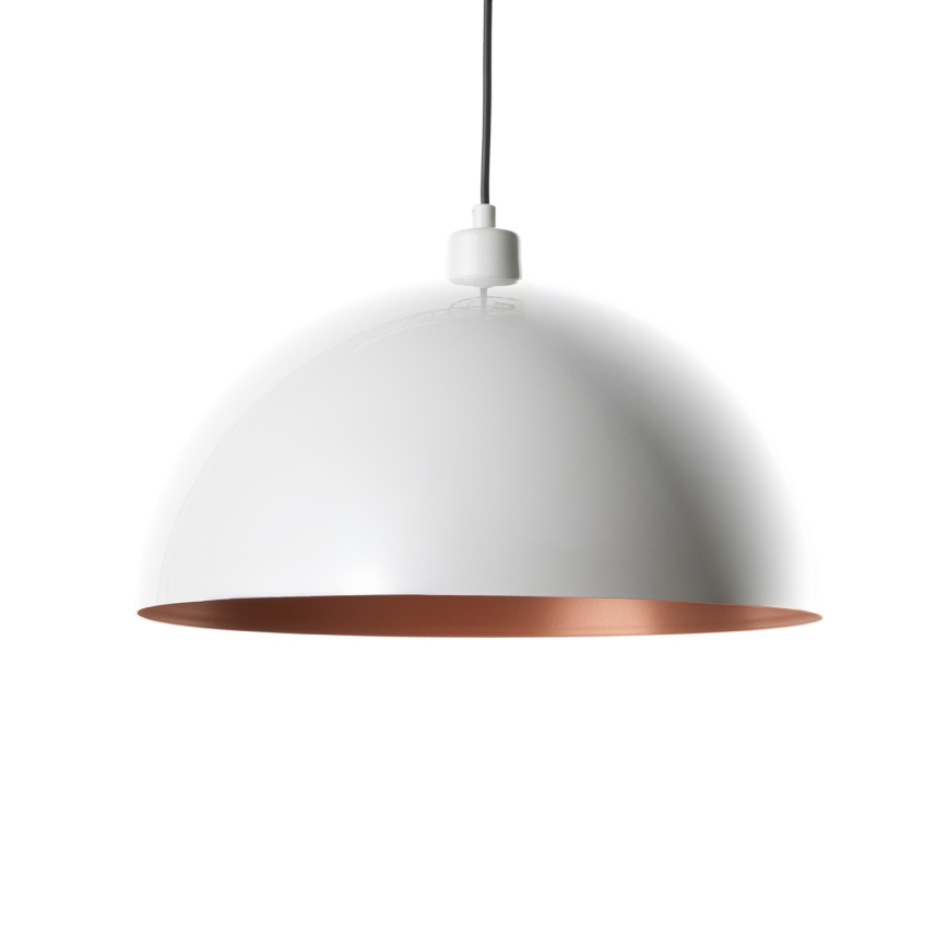 BRILAGI - LED-люстра METALO на тросі, 1xE27/40W/230V, діаметр 40 см, біла/мідна