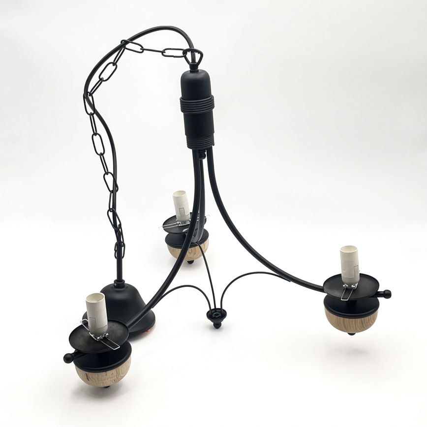 Brilagi - LED Люстра на цепи COTTAGE 3xE14/40W/230V бук/коричневый