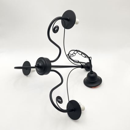 Brilagi - LED Люстра на цепи COTTAGE 3xE14/40W/230V черный/белый