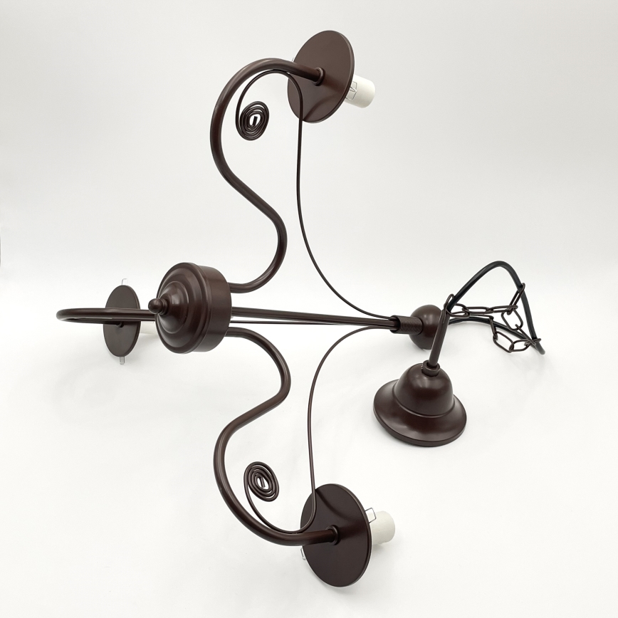 Brilagi - LED Люстра на цепи COTTAGE 3xE14/40W/230V коричневый/белый