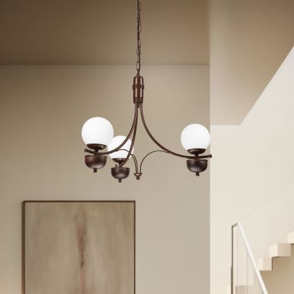 Brilagi - LED Люстра на цепи COTTAGE 3xG9/40W/230V дуб/белый