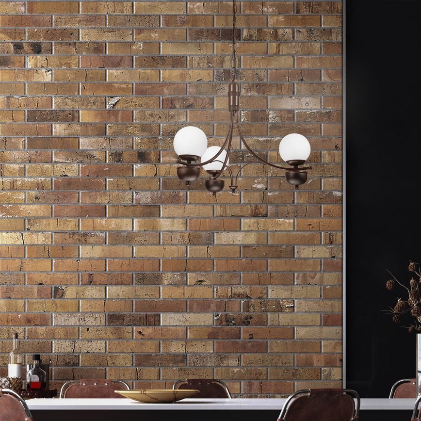 Brilagi - LED Люстра на цепи COTTAGE 3xG9/40W/230V дуб/белый