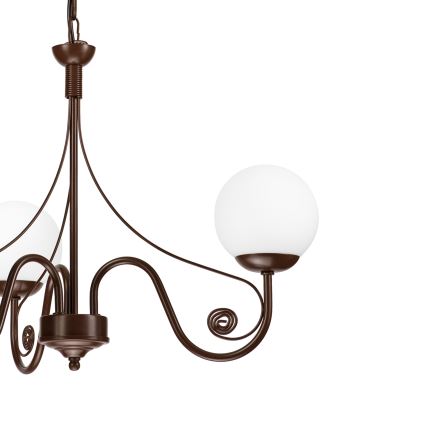 Brilagi - LED Люстра на цепи COTTAGE 3xG9/40W/230V коричневый/белый