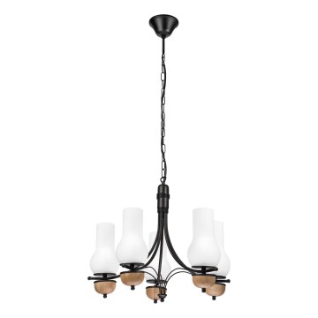 Brilagi - LED Люстра на цепи COTTAGE 5xE14/40W/230V бук/белый