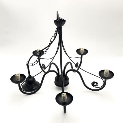 Brilagi - LED Люстра на цепи COTTAGE 5xG9/40W/230V черный/белый