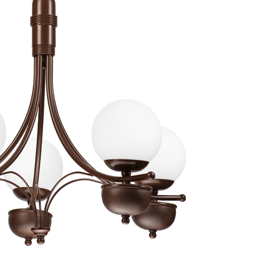 Brilagi - LED Люстра на цепи COTTAGE 5xG9/40W/230V дуб/белый
