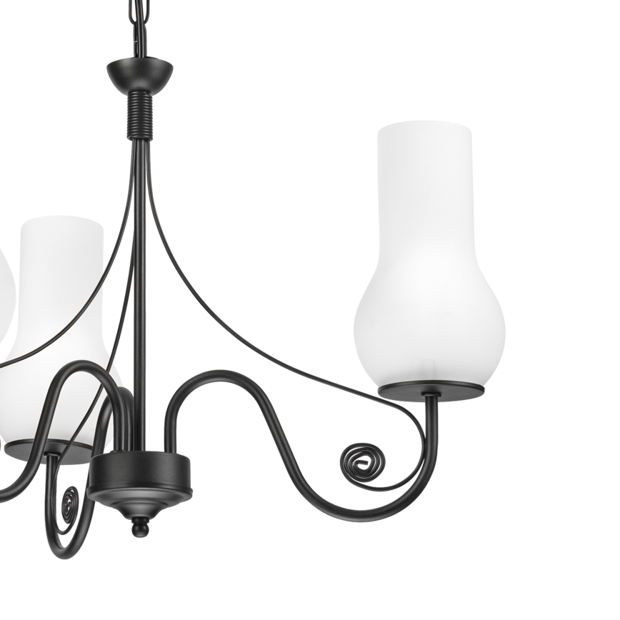 Brilagi - LED Люстра на ланцюгу COTTAGE 3xE14/40W/230V чорний/білий