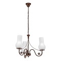 Brilagi - LED Люстра на ланцюгу COTTAGE 3xE14/40W/230V коричневий/білий