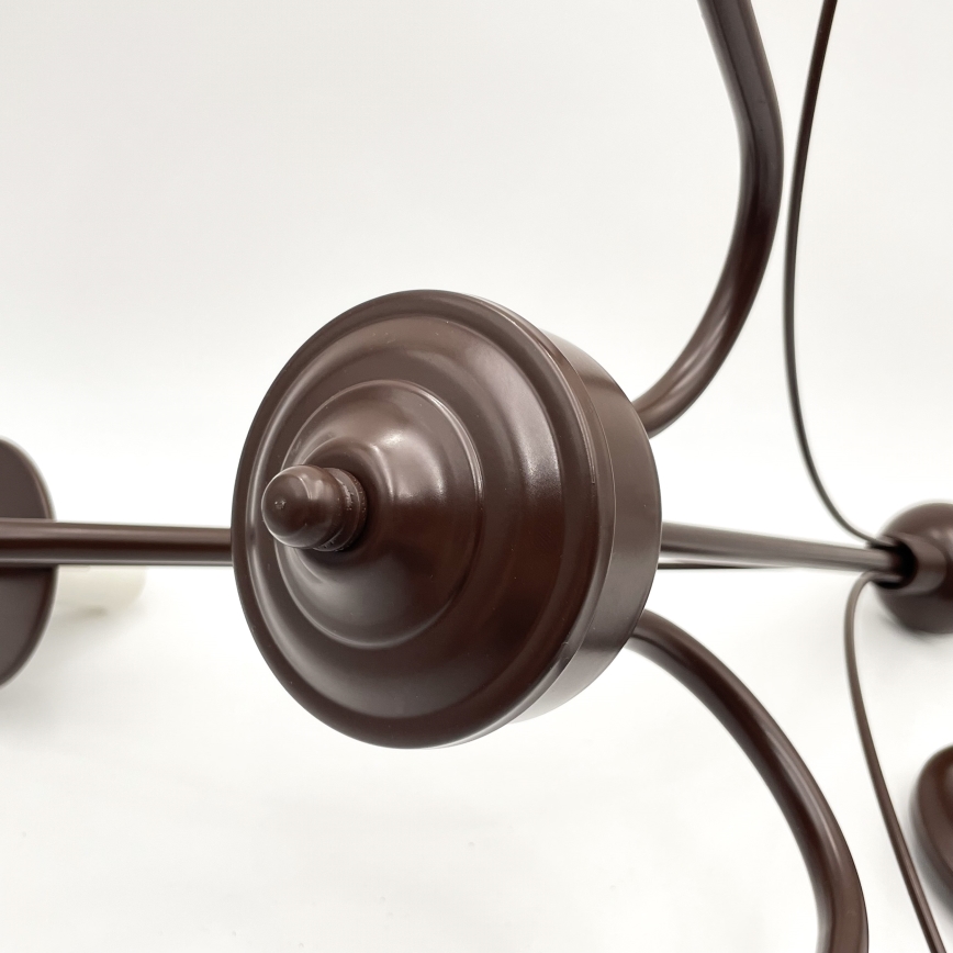 Brilagi - LED Люстра на ланцюгу COTTAGE 3xE14/40W/230V коричневий/білий