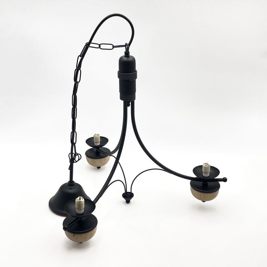 Brilagi - LED Люстра на ланцюгу COTTAGE 3xG9/40W/230V бук/білий