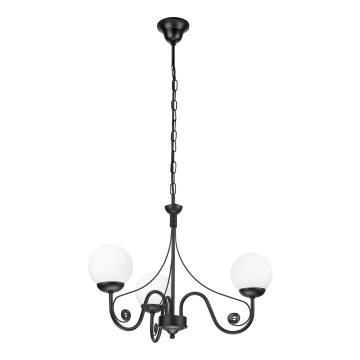 Brilagi - LED Люстра на ланцюгу COTTAGE 3xG9/40W/230V чорний/білий