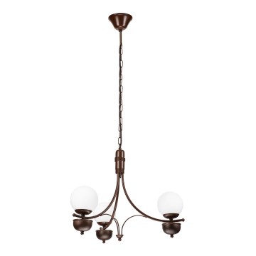 Brilagi - LED Люстра на ланцюгу COTTAGE 3xG9/40W/230V дуб/білий