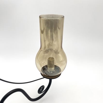 Brilagi - LED Люстра на ланцюгу COTTAGE 5xE14/40W/230V чорний/коричневий