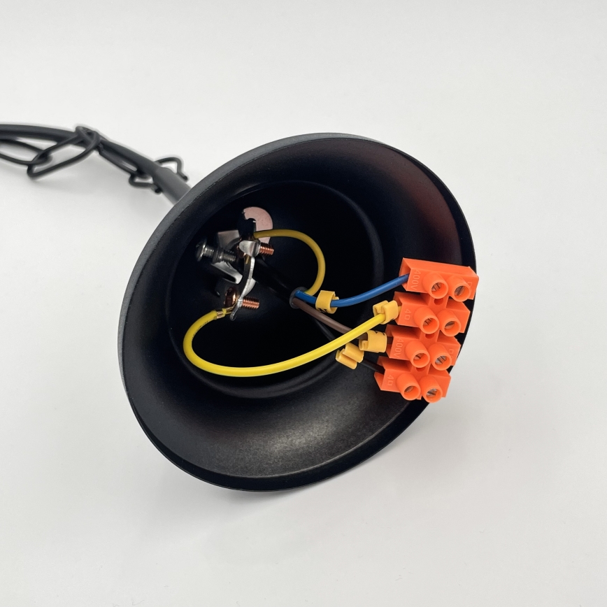 Brilagi - LED Люстра на ланцюгу COTTAGE 5xE14/40W/230V чорний/коричневий