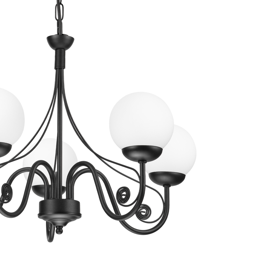 Brilagi - LED Люстра на ланцюгу COTTAGE 5xG9/40W/230V чорний/білий