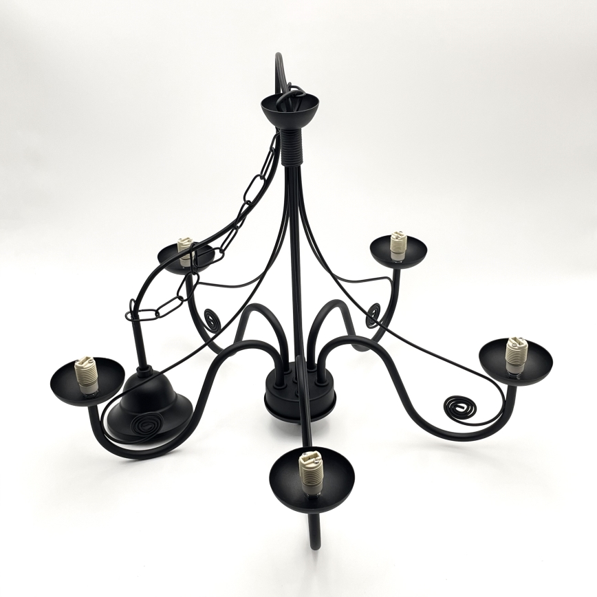 Brilagi - LED Люстра на ланцюгу COTTAGE 5xG9/40W/230V чорний/білий