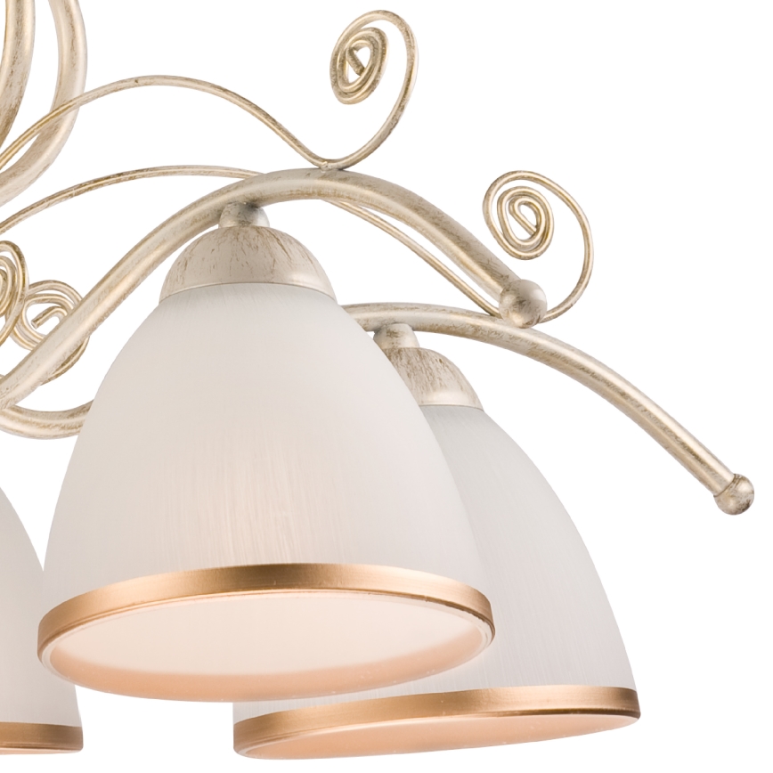 Brilagi - LED-люстра на ланцюзі ANTICO 5xE27/60W/230V 3000K біла патина