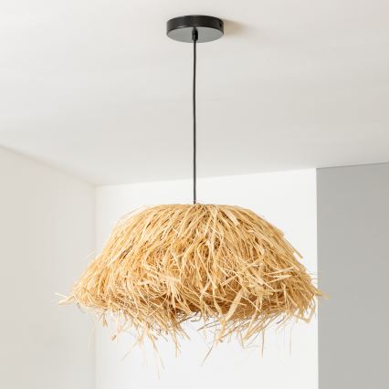 Brilagi - LED-люстра на подвесе CERIA BOHO 1xE27/40W/230V Ø 40 см, рафия