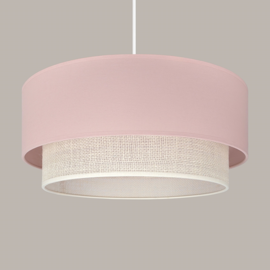 Brilagi - LED-люстра на шнуре BOHO BOBO 1xE27/60W/230V диам. 40 см розовый/кремовый