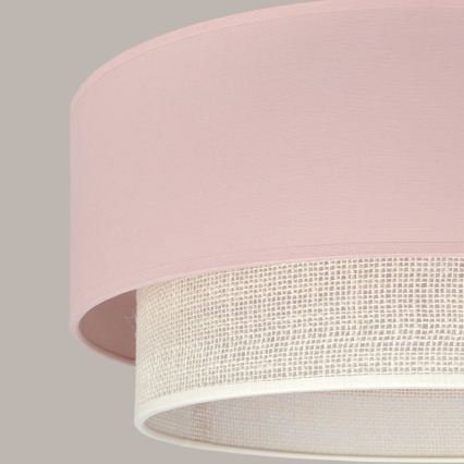 Brilagi - LED-люстра на шнуре BOHO BOBO 1xE27/60W/230V диам. 40 см розовый/кремовый