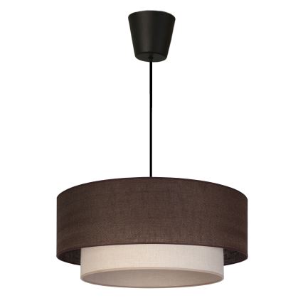 Brilagi - LED-люстра на шнуре BOHO ECO 1xE27/10W/230V Ø 40 см коричневый/кремовый