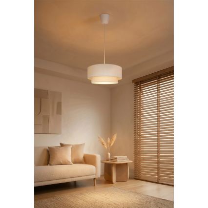 Brilagi - LED люстра на шнурі BOHO ECO 1xE27/10W/230V діаметр 40 см кремова