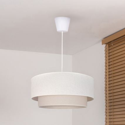Brilagi - LED люстра на шнурі BOHO ECO 1xE27/10W/230V діаметр 40 см кремова