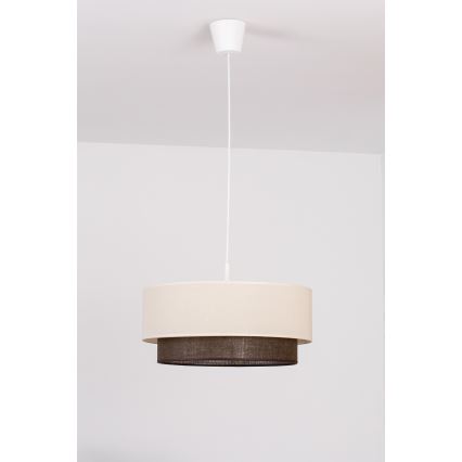 Brilagi - LED-люстра на шнурі BOHO STYLE 1xE27/15W/230V діаметр 40 см кремова/коричнева
