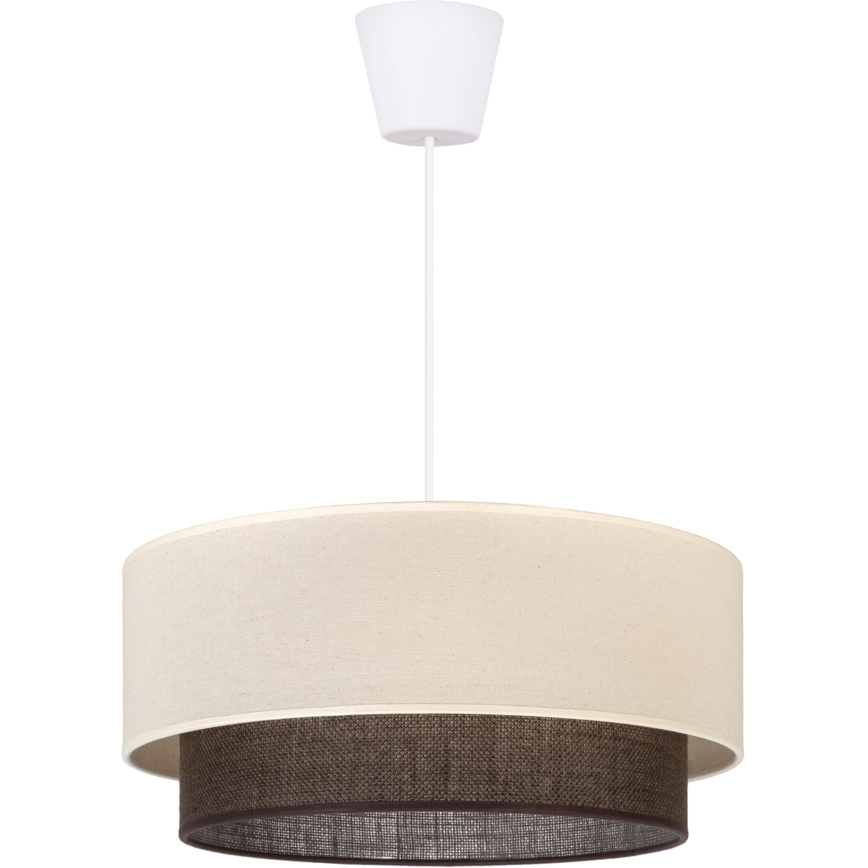 Brilagi - LED-люстра на шнурі BOHO STYLE 1xE27/15W/230V діаметр 40 см кремова/коричнева