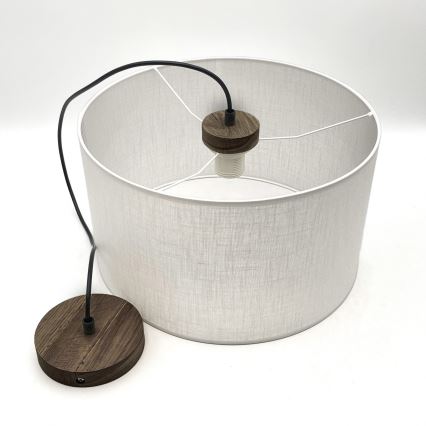 Brilagi - LED Люстра на тросе ANTHONY 1xE27/60W/230V дуб орех/белый