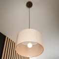 Brilagi - LED Люстра на тросе ANTHONY 1xE27/60W/230V дуб орех/бежевый