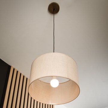 Brilagi - LED Люстра на тросе ANTHONY 1xE27/60W/230V дуб орех/бежевый