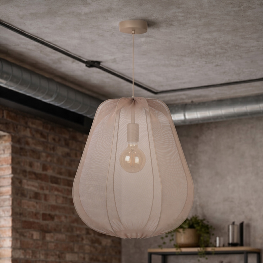 Brilagi - LED-люстра на тросе ARVEN 1xE27/8W/230V, диаметр 37 см, бежевый