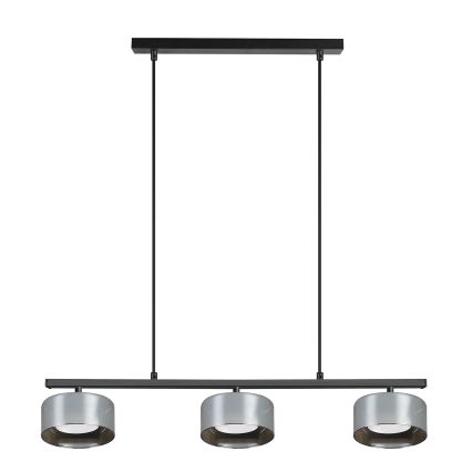 Brilagi - LED Люстра на тросе AURA LUX 3xGX53/30W/230V черная/дымчатая