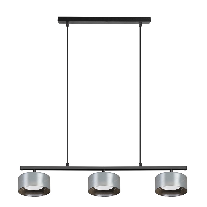 Brilagi - LED Люстра на тросе AURA LUX 3xGX53/30W/230V черная/дымчатая