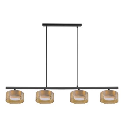 Brilagi - LED Люстра на тросе AURA LUX 4xGX53/30W/230V черная/золотая