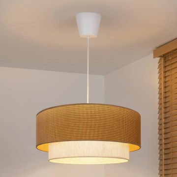 Brilagi - LED люстра на тросе BOHO ECO 1xE27/10W/230V диам. 40 см бежевый/кремовый