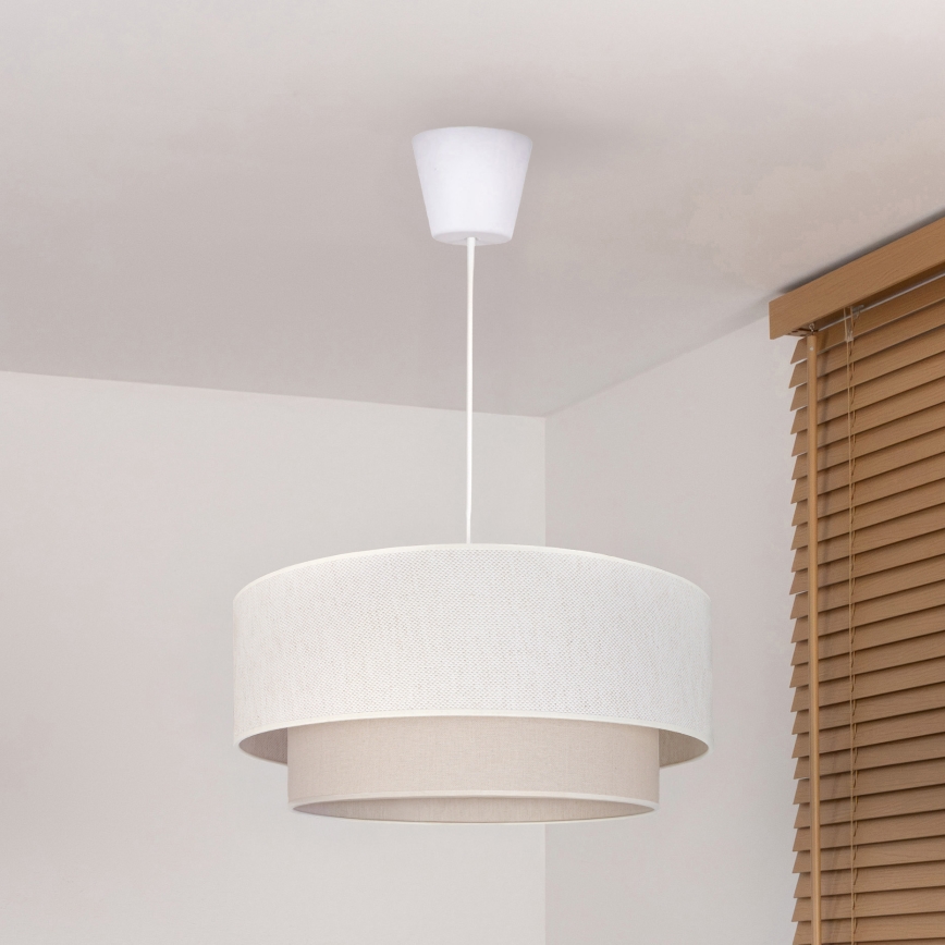 Brilagi - LED-люстра на тросе BOHO ECO 1xE27/10W/230V, Ø 40 см, кремовая