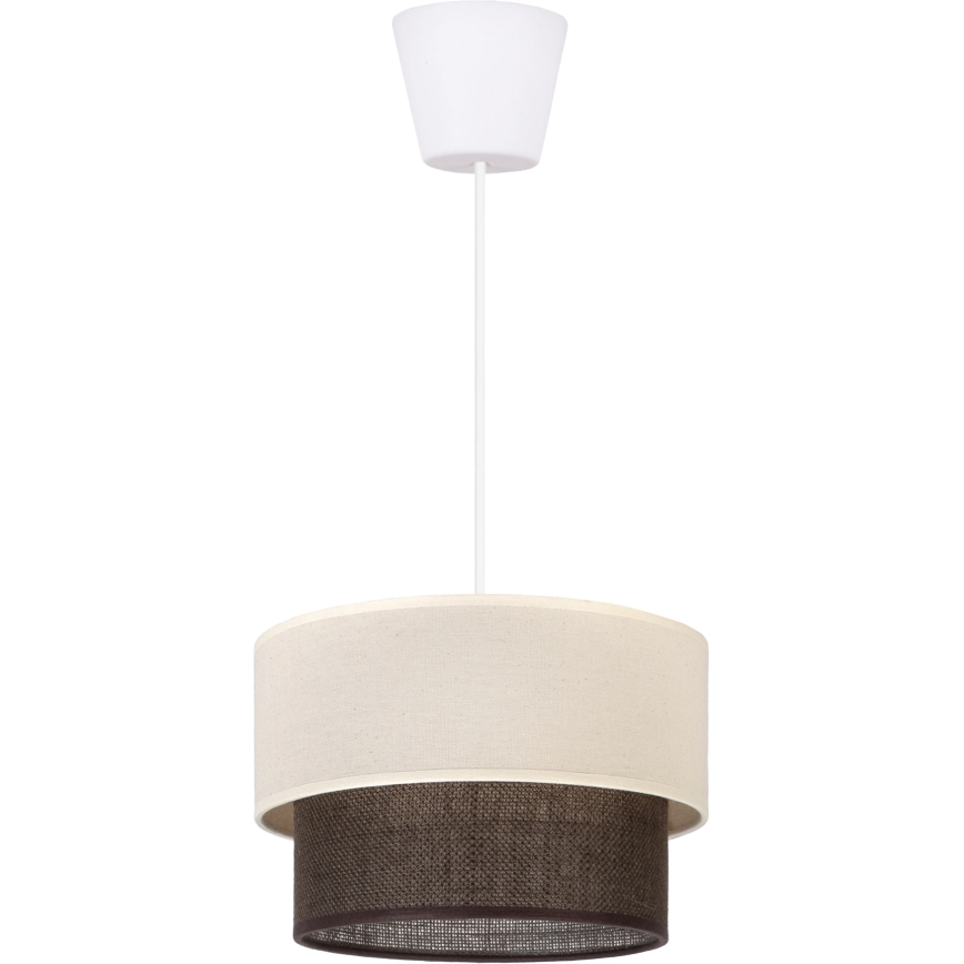 Brilagi - LED-люстра на тросе BOHO STYLE 1xE27/15W/230V диаметр 25 см кремовая/коричневая