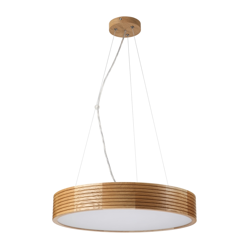 Brilagi - LED люстра на тросе CARVALHO MODERN 3xE27/60W/230V дуб, диаметр 47,5 см