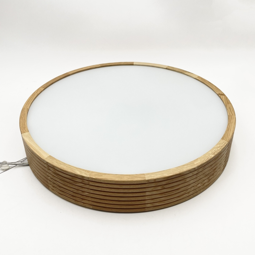 Brilagi - LED люстра на тросе CARVALHO MODERN 3xE27/60W/230V дуб, диаметр 47,5 см