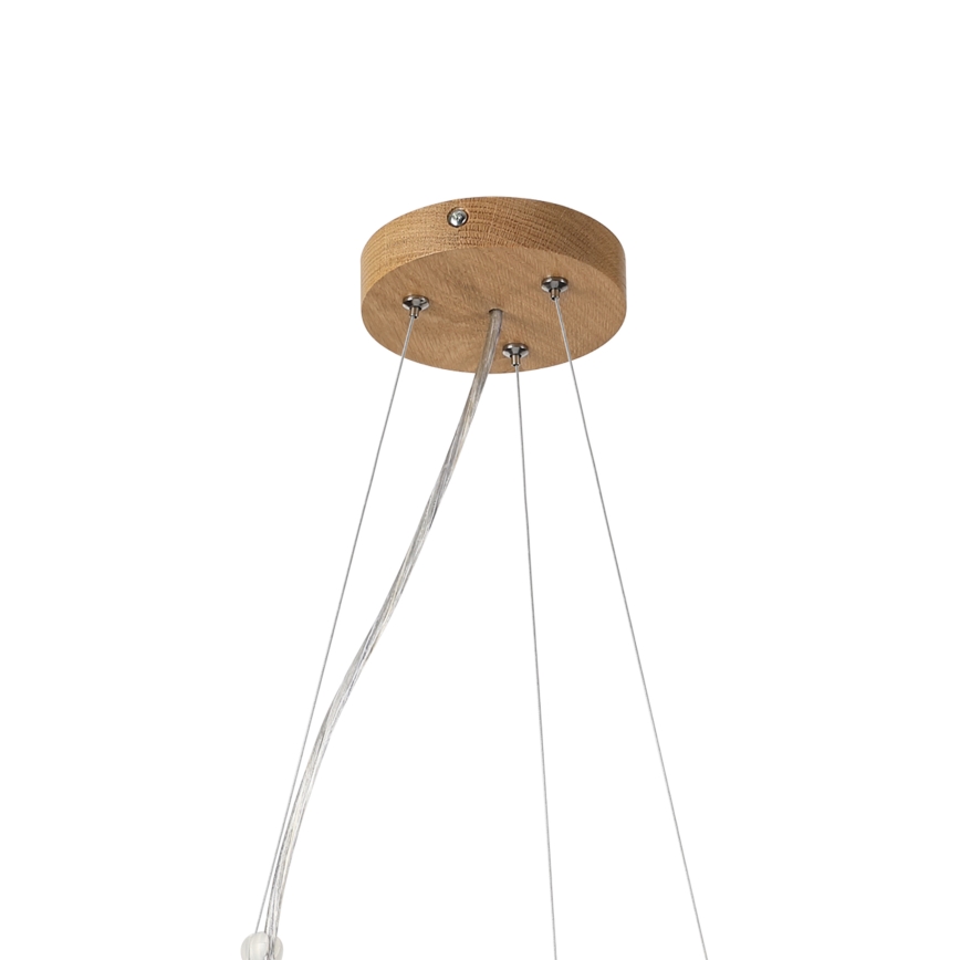 Brilagi - LED люстра на тросе CARVALHO MODERN 3xE27/60W/230V дуб, диаметр 47,5 см
