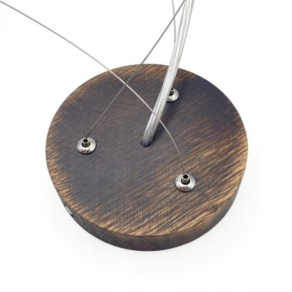 Brilagi - LED-люстра на тросе CARVALHO SMOKEY 3xE27/60W/230V, дуб, диаметр 47,5 см