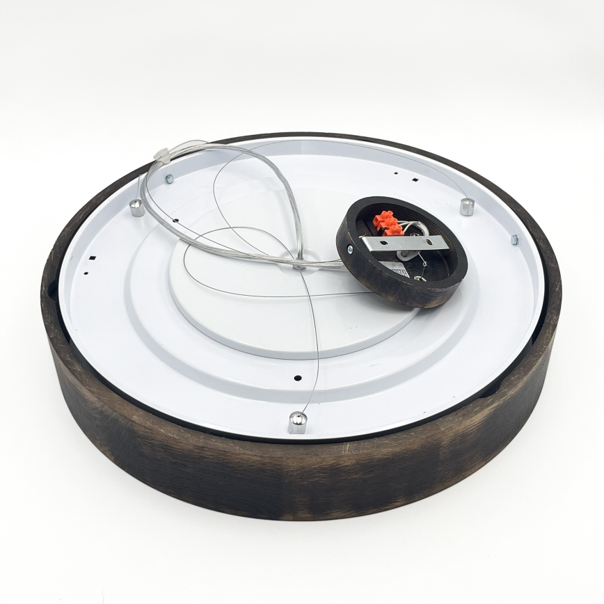 Brilagi - LED-люстра на тросе CARVALHO SMOKEY 3xE27/60W/230V, дуб, диаметр 47,5 см