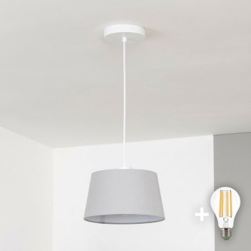 Brilagi - LED-люстра на тросе CERIA 1xE27/40W/230V диам. 25 см серая