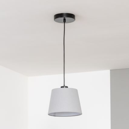 Brilagi - LED-люстра на тросе CERIA 1xE27/40W/230V, диаметр 20,5 см, серая